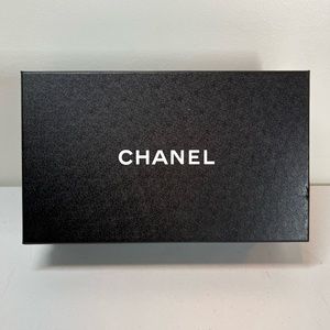 Chanel Empty Box For Shoes Gift Storage Closet Organizer 12" x 7" x 4" w Tissue